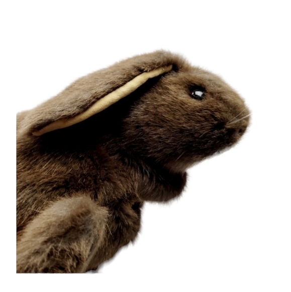 Vintage 1985 Dakin 12" Brown Rabbit Hand Puppet - Picture 6 of 12